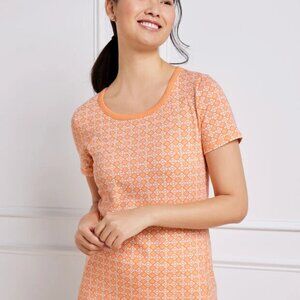 Talbots T shirt in Somerset Peach